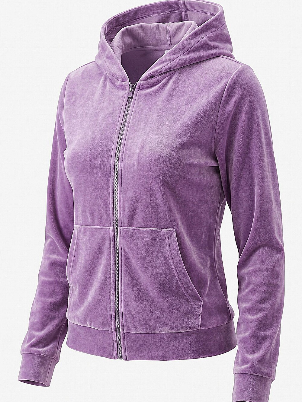 NWT! Fabletics Purple Donna Velour Zipper Hoodie
